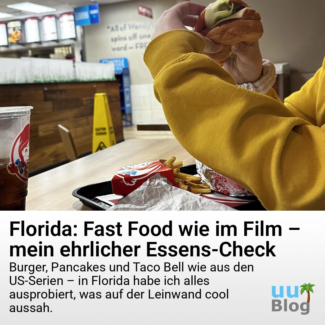 Fast Food in Florida: Von Burgern bis Pancakes – wie im Film! 🍔🥞 Was ist wirklich lecker, günstig und authentisch? Mein ehrlicher Food-Check im Blog! Link in Bio. #Foodie #TravelUSA #FloridaEats